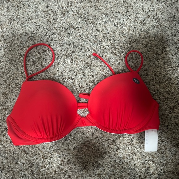 RED PUSH UP SWIMSUIT - Picture 1 of 2